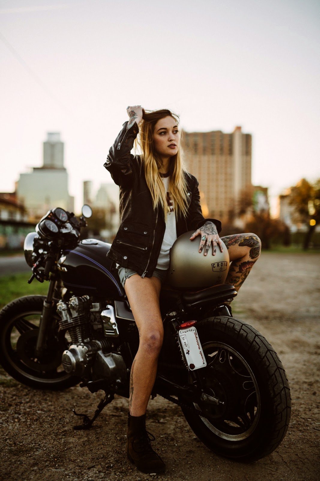 Beautiful girls and bikes in Dnepr